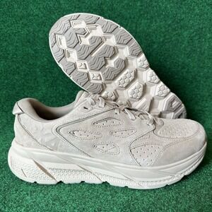 NEW Hoka Men's Size 11 Clifton L Suede Sneakers Shoes Sand 1122571 SSDD‎